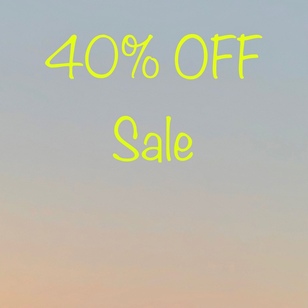 40% OFF Every item in my closet marked $15 to $50!